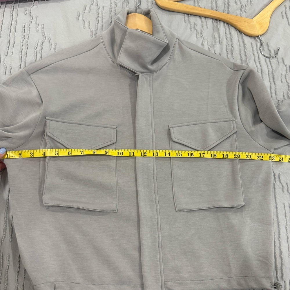Yogalicious Light Gray Utility Jacket XS EUC - Picture 13 of 16
